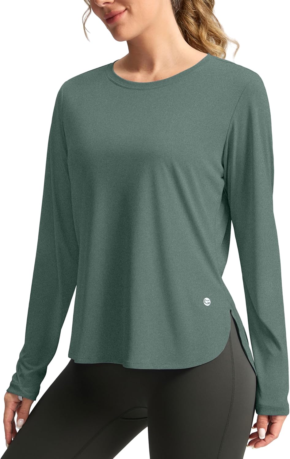 Women's long sleeve UPF 50+ sun shirt in {color} with quick-dry performance fabric for outdoor activities — view 4