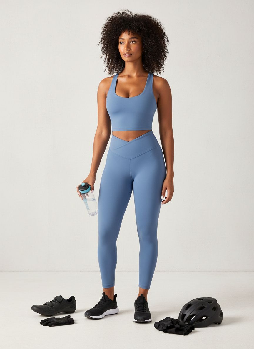Black racerback sports bra tank with removable cups and low-impact support, front view — view 5a
