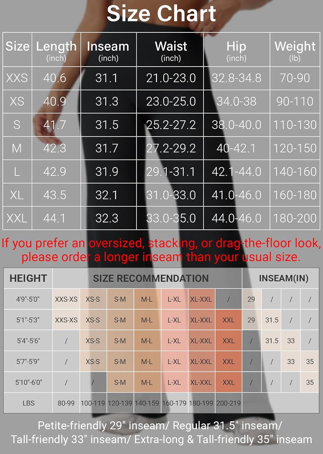 Black high-waisted yoga leggings with squat-proof four-way stretch fabric, front view — view 2