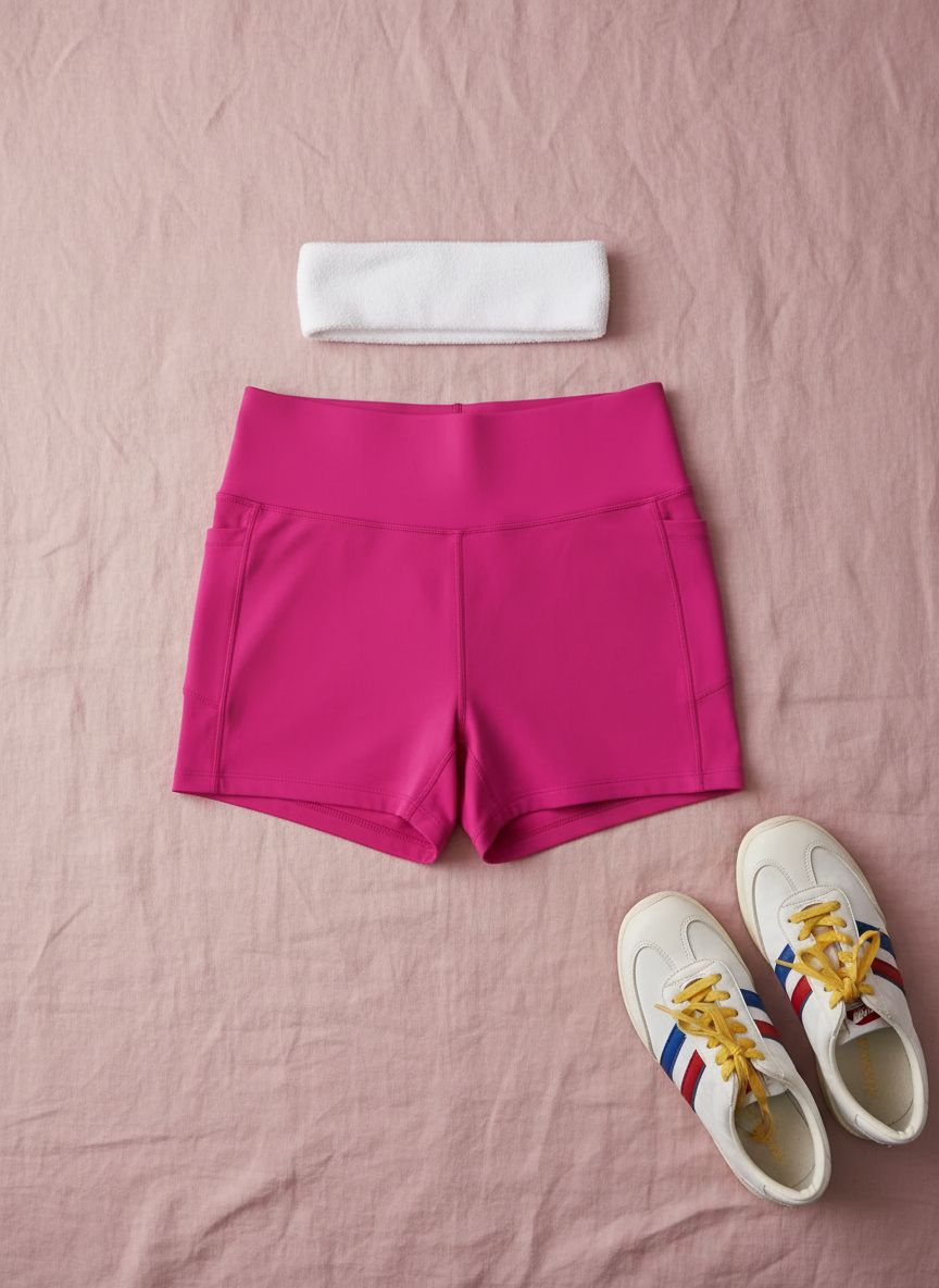 Sunzel black biker shorts with no front seam, squat-proof fabric, and tummy control, shown on woman in yoga pose — view 7b