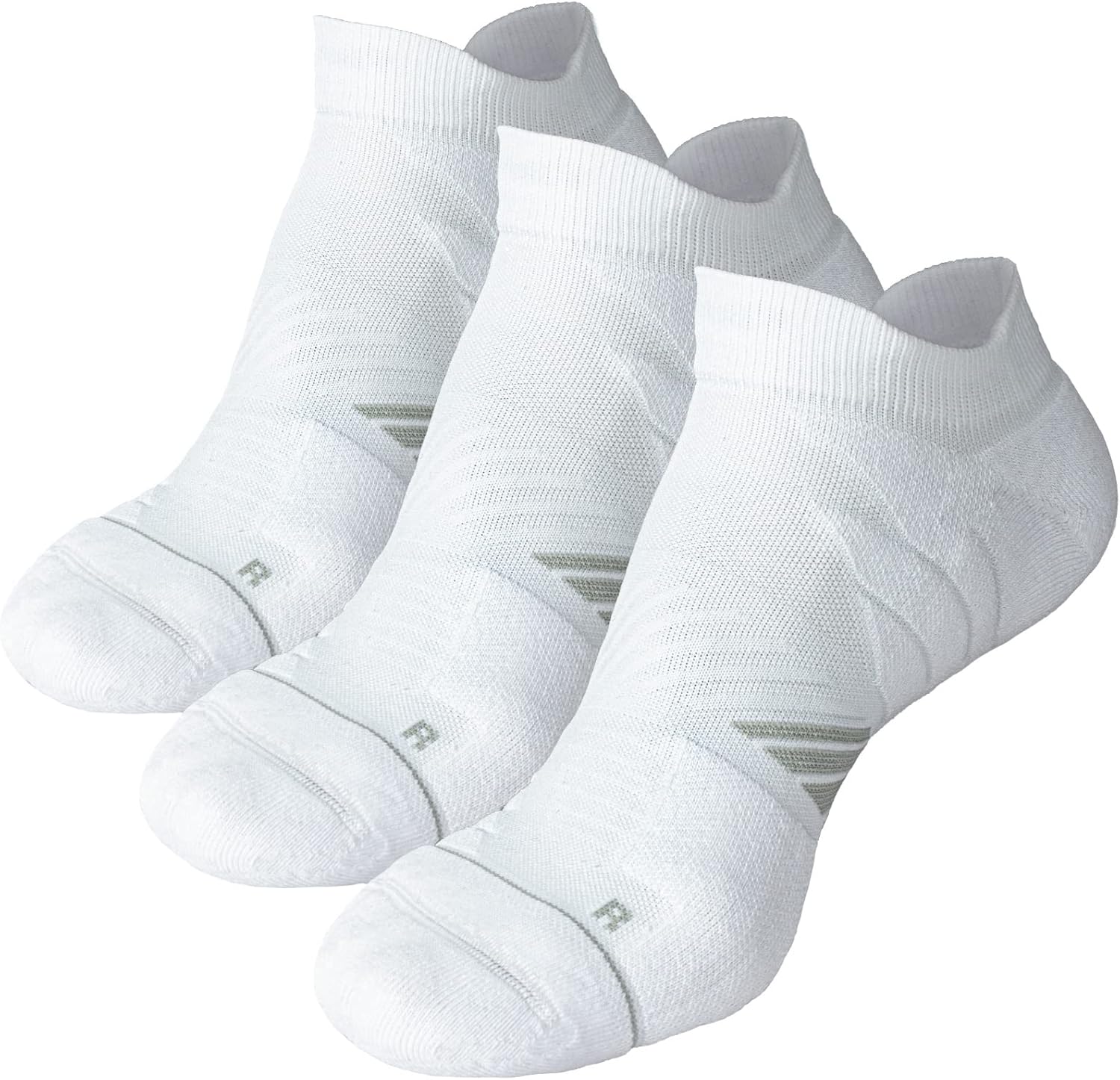 Black no-show running socks with seamless construction and anti-blister technology — view 4