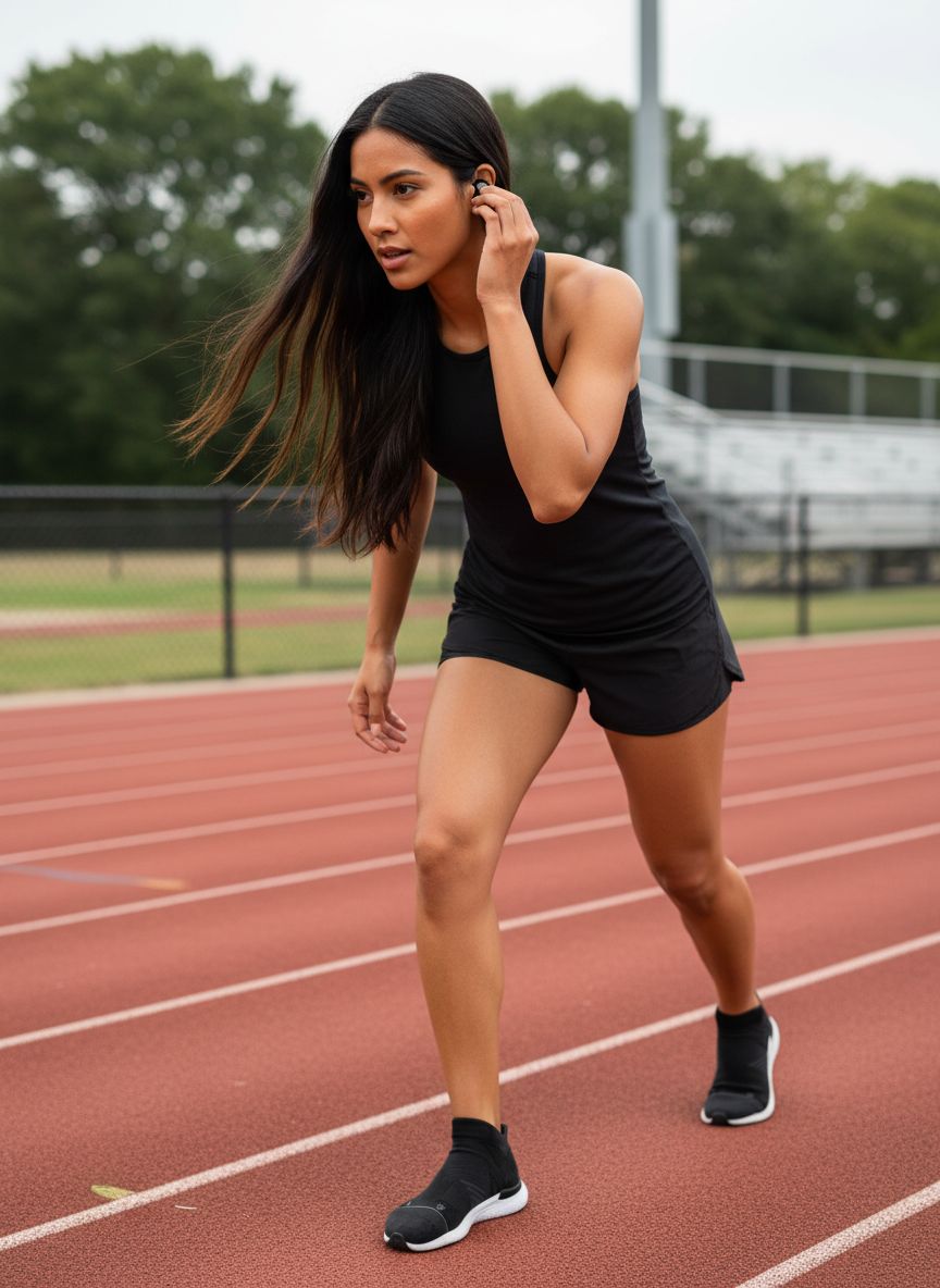 Black no-show running socks with seamless construction and anti-blister technology — view 4