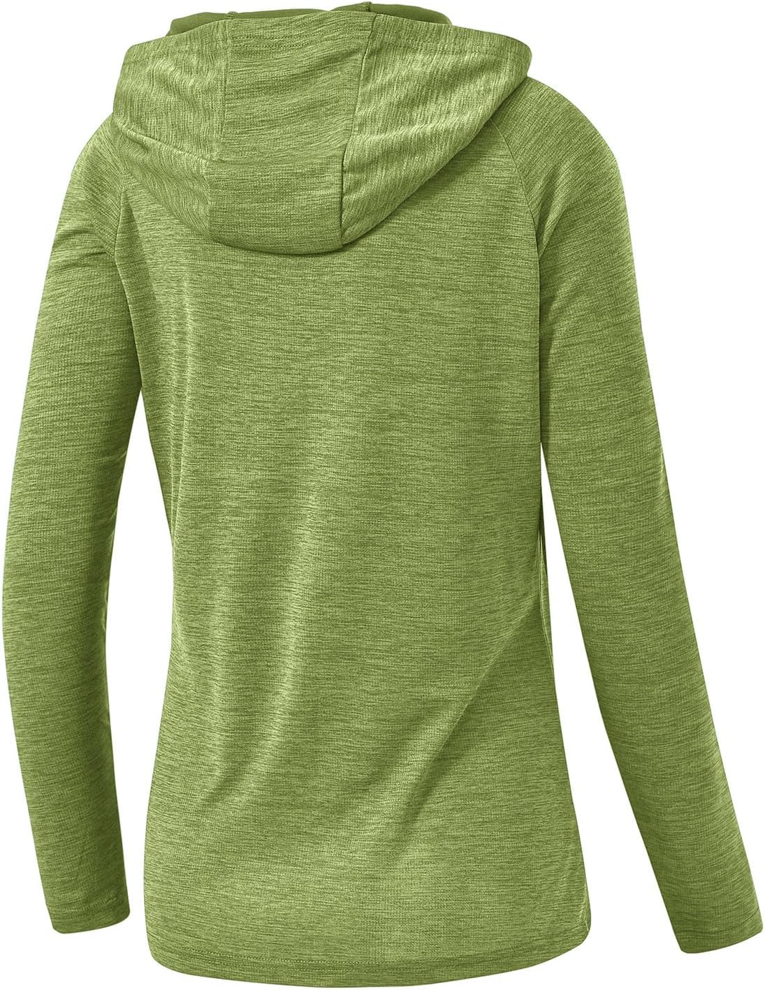 {color} UPF 50+ sun protection hoodie with lightweight moisture-wicking fabric, shown front/back view for outdoor activities — view 4