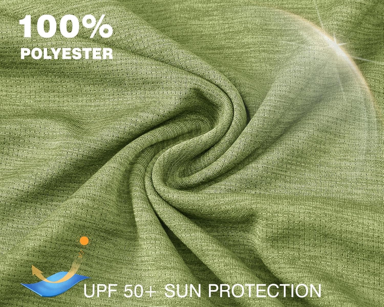 {color} UPF 50+ sun protection hoodie with lightweight moisture-wicking fabric, shown front/back view for outdoor activities — view 2