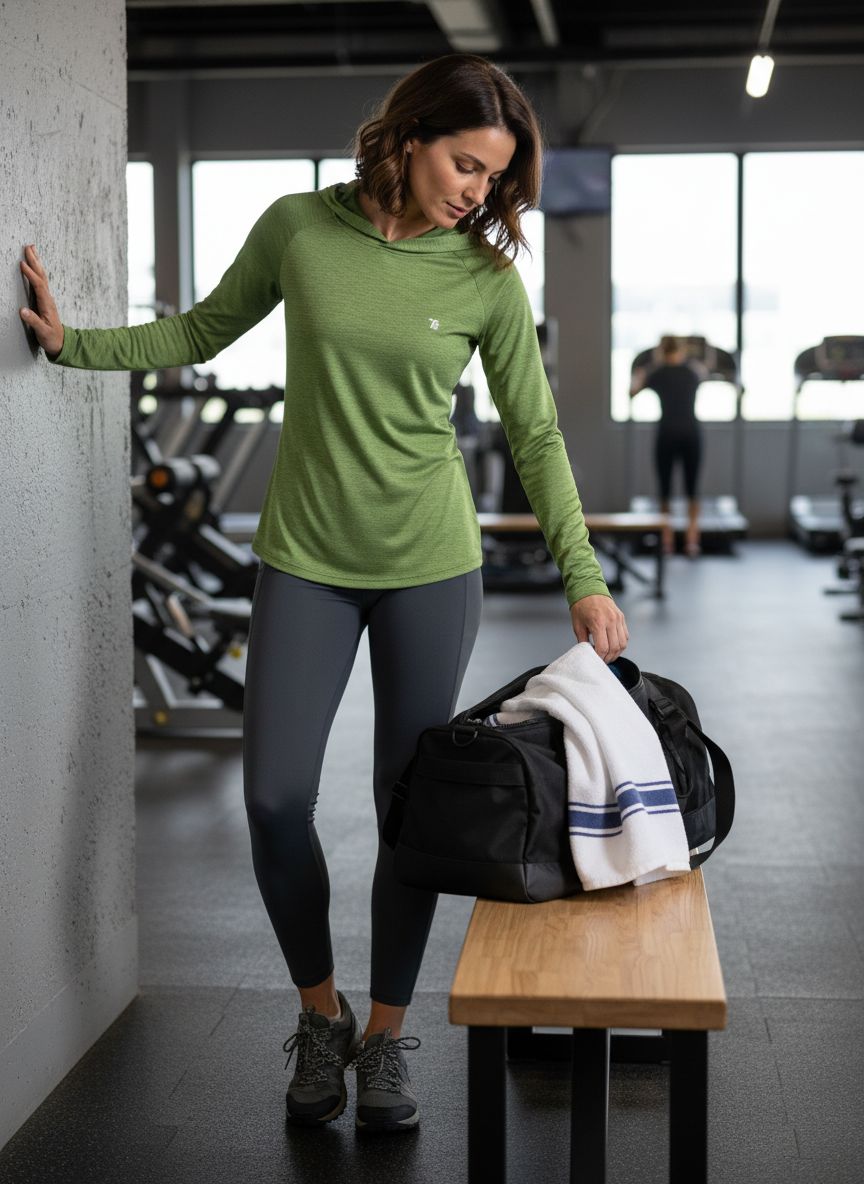 {color} UPF 50+ sun protection hoodie with lightweight moisture-wicking fabric, shown front/back view for outdoor activities — view 4