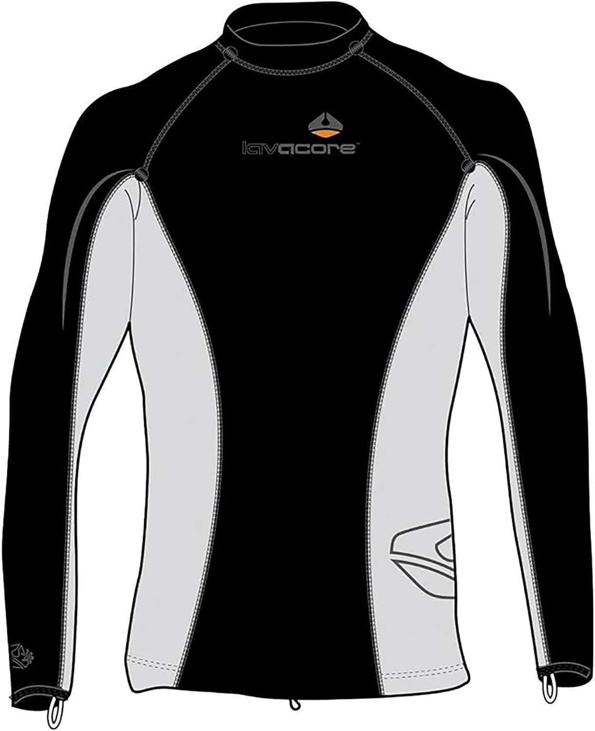 {{color}} windproof thermal long sleeve top with UPF 50+ protection, fitted design for outdoor sports — side