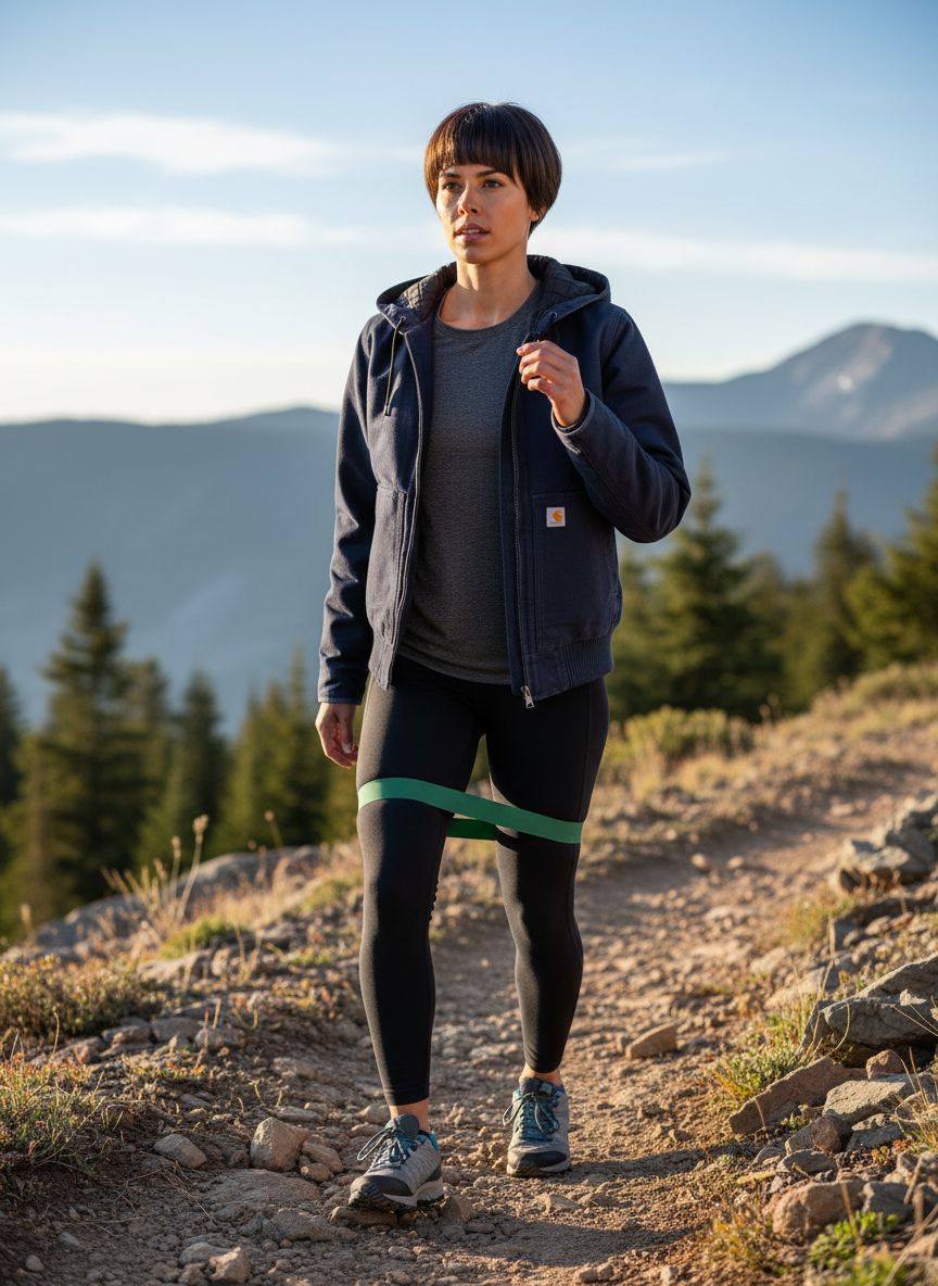 Relaxed fit duck canvas outdoor jacket in brown with weather-resistant shell — view 4a