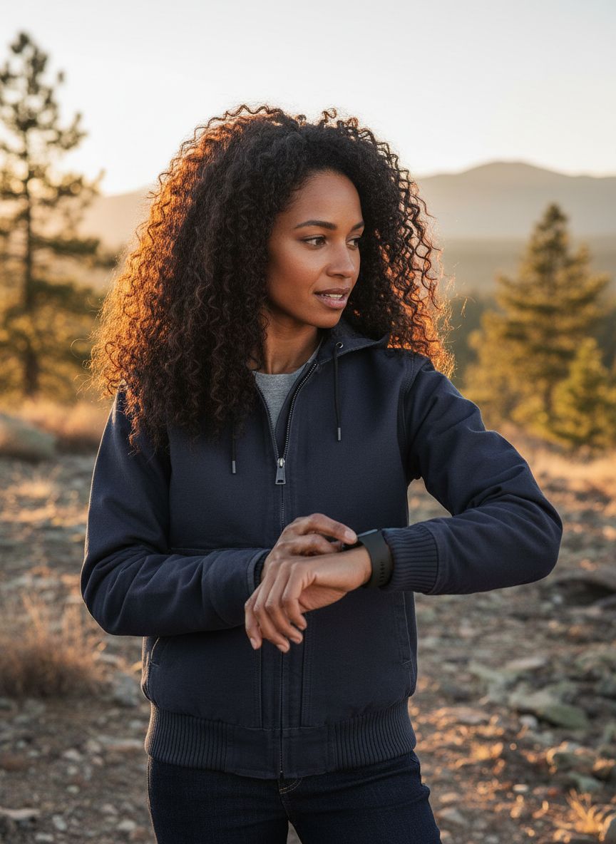 Relaxed fit duck canvas outdoor jacket in brown with weather-resistant shell — view 6a