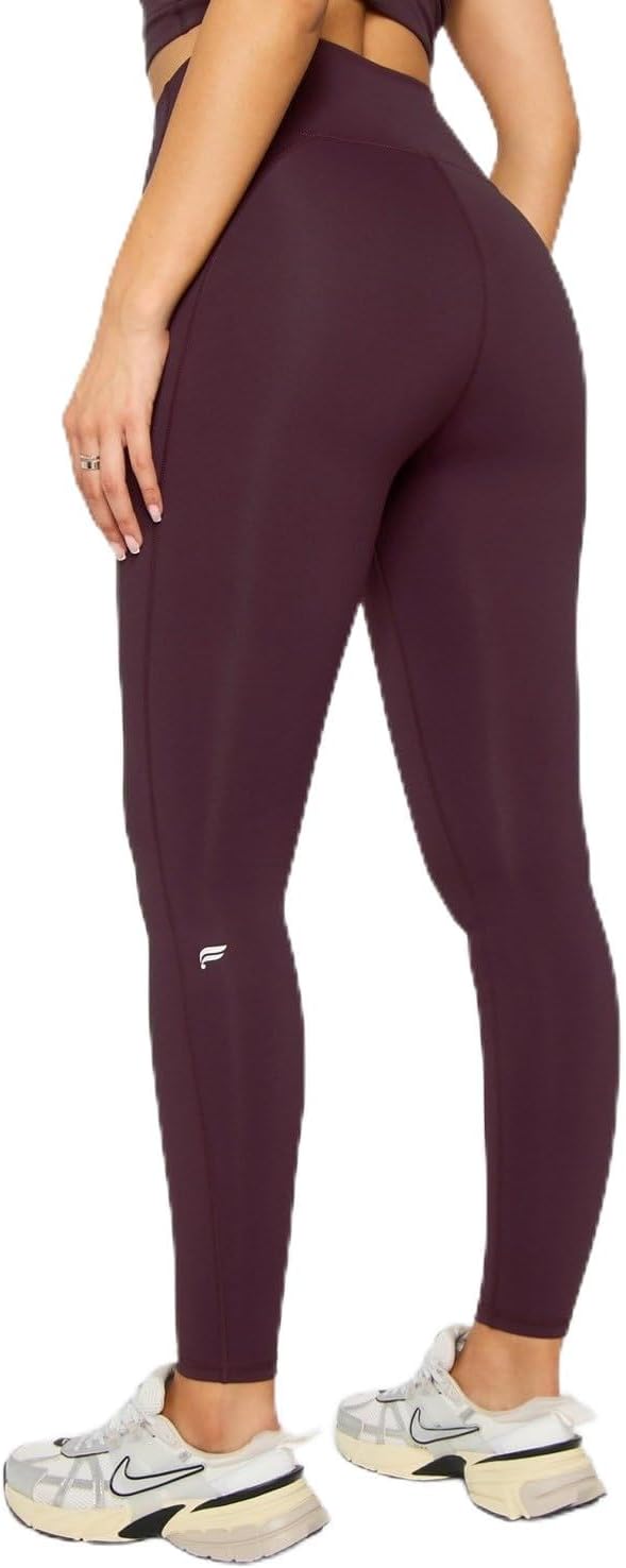 Fabletics Define high-waisted yoga legging in black with maximum compression fabric, front view — view 3