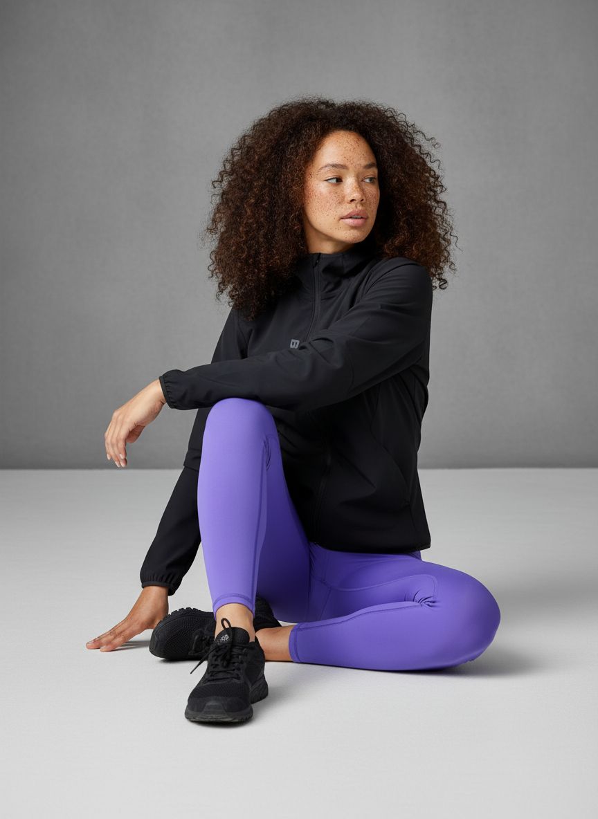 Brooks Canopy water-resistant running jacket in {color} with UPF 50+ protection — view 4b