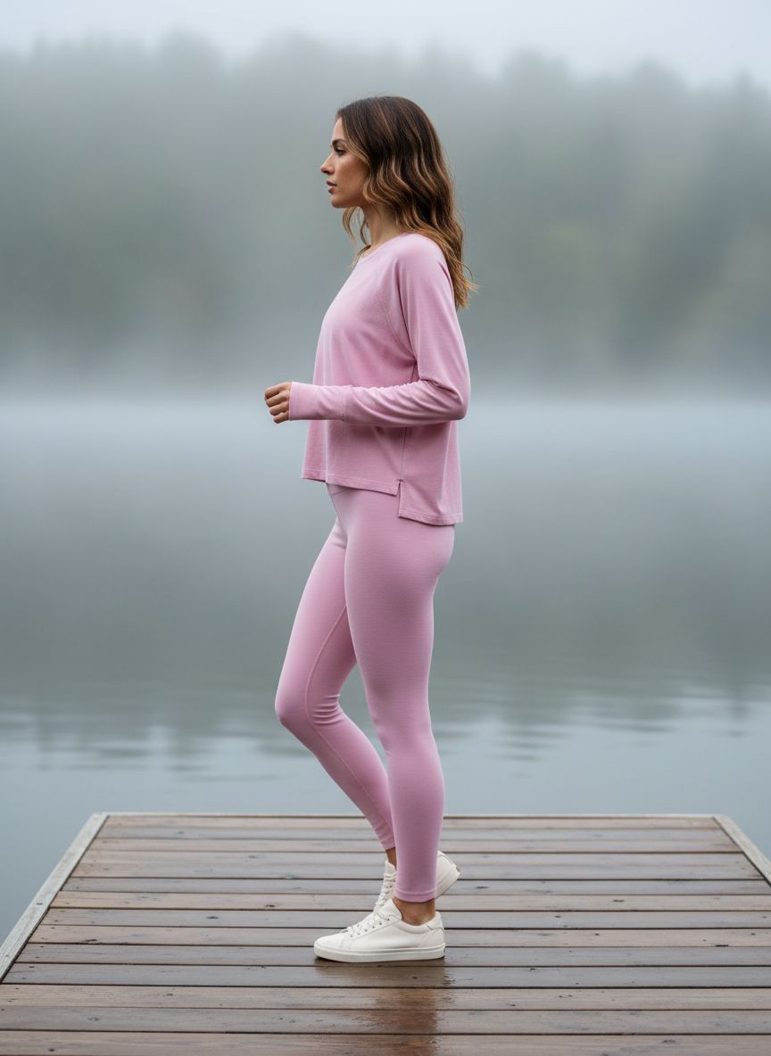 Featherweight Daydreamer pullover in {color} showing relaxed fit and soft brushed fleece texture — view 2a