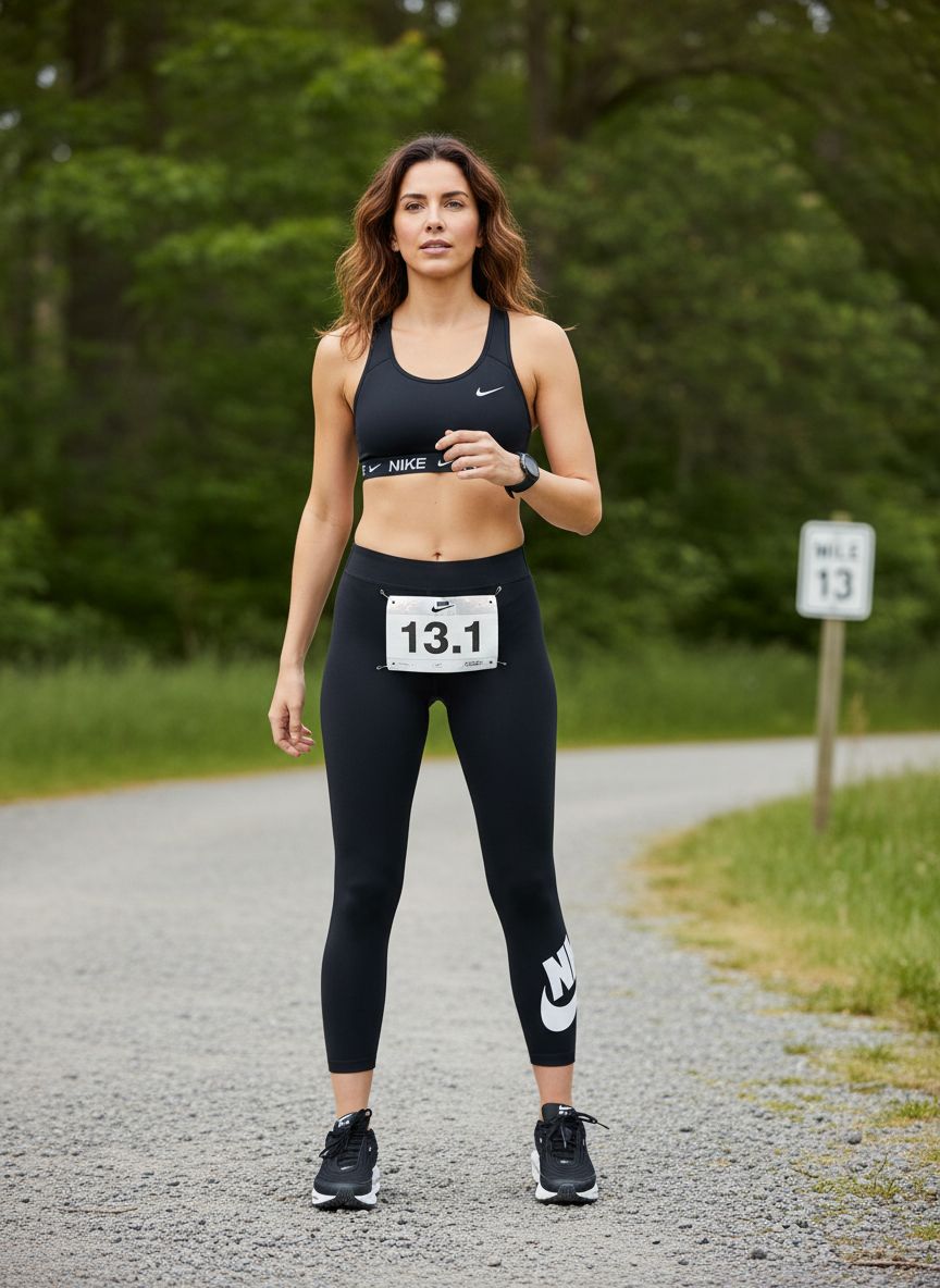 Black high-waisted graphic leggings with four-way stretch fabric, shown from front/back/side view — view 4b