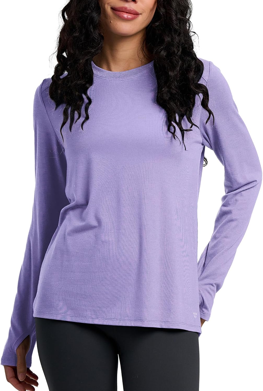 Women's long sleeve sun shirt in {color} with UPF 50+ protection and moisture-wicking fabric — view 1