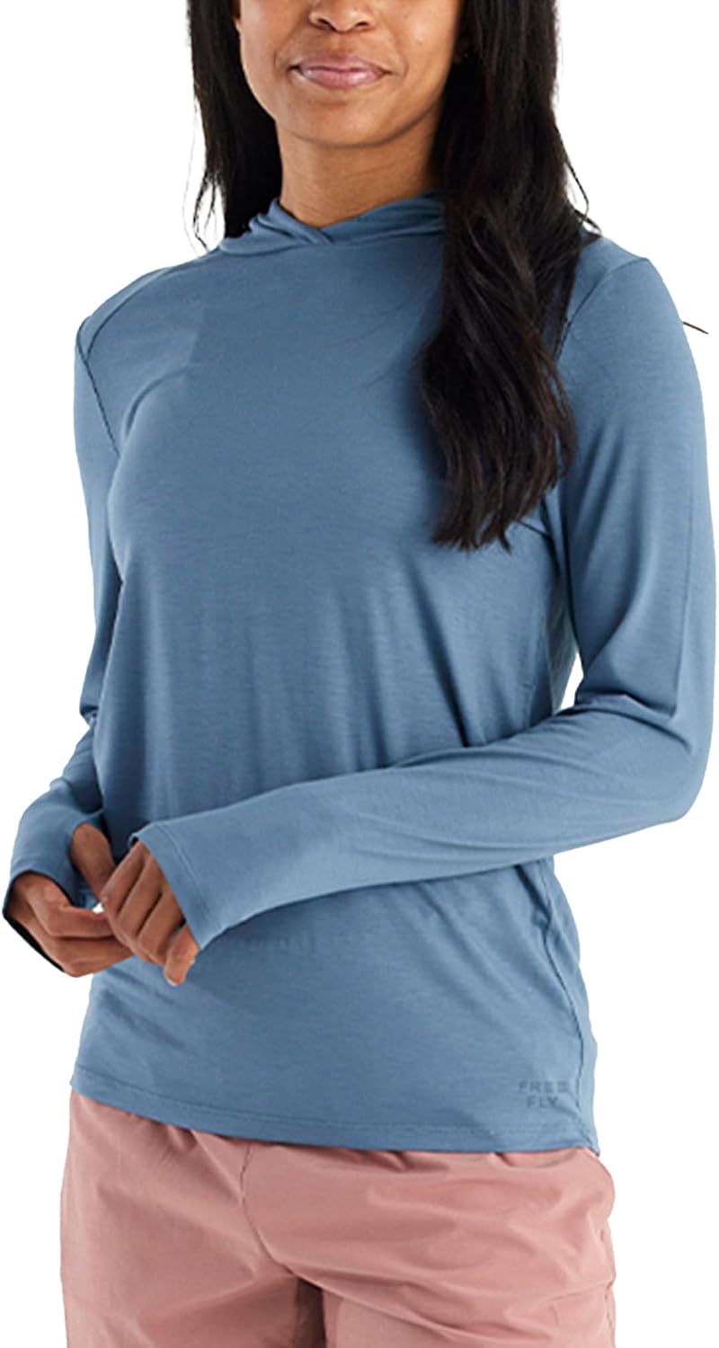 Women's long sleeve sun shirt in {color} with UPF 50+ protection and moisture-wicking fabric — view 4