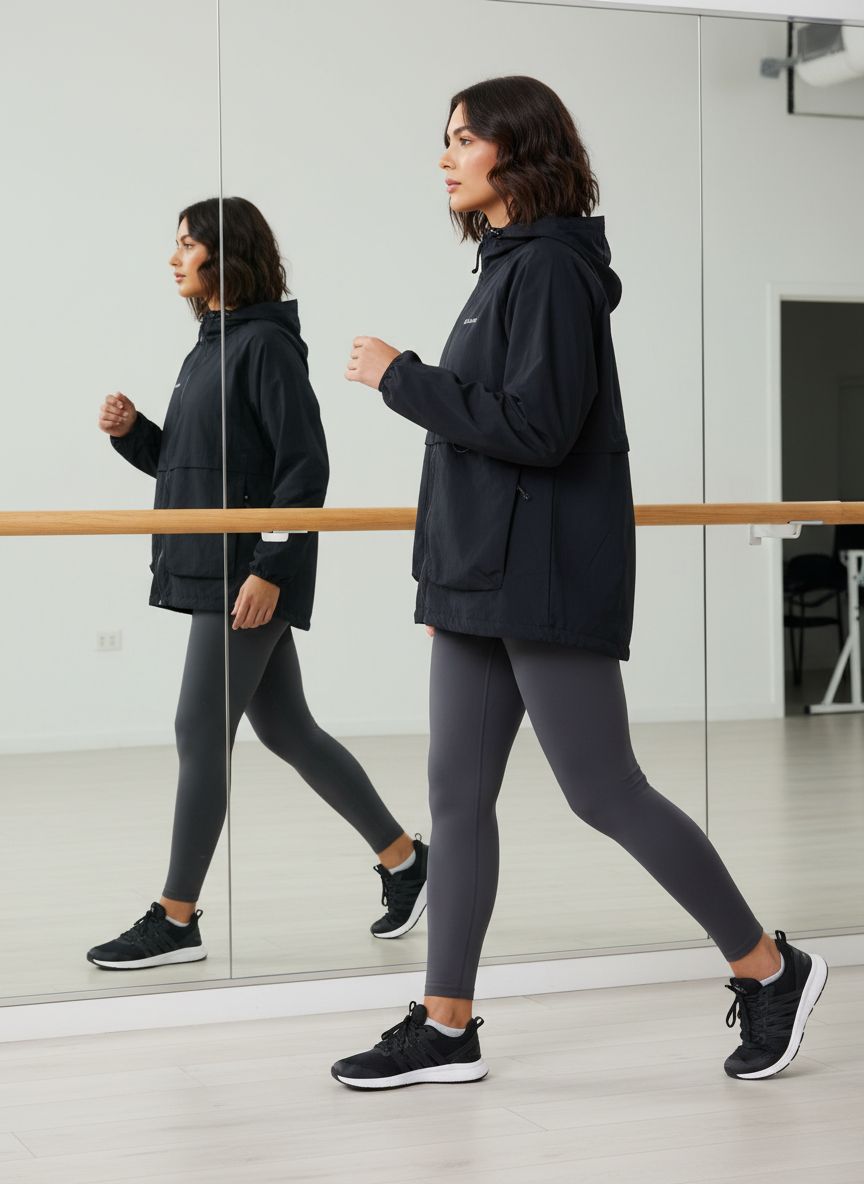 Columbia Spire Valley windbreaker in black, featuring weather-shell windproof fabric for outdoor activities — view 1