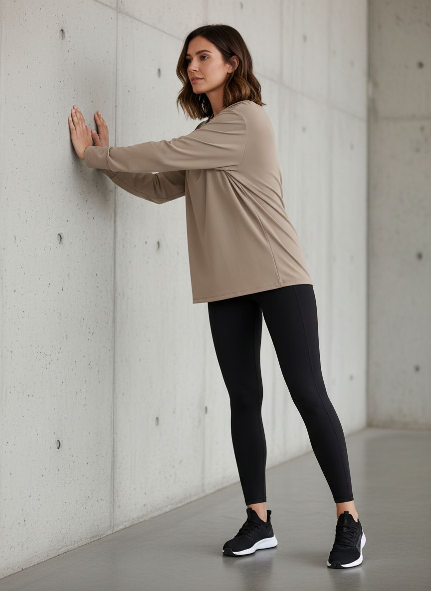 Black oversized long sleeve athleisure top with moisture-wicking fabric — view 4b