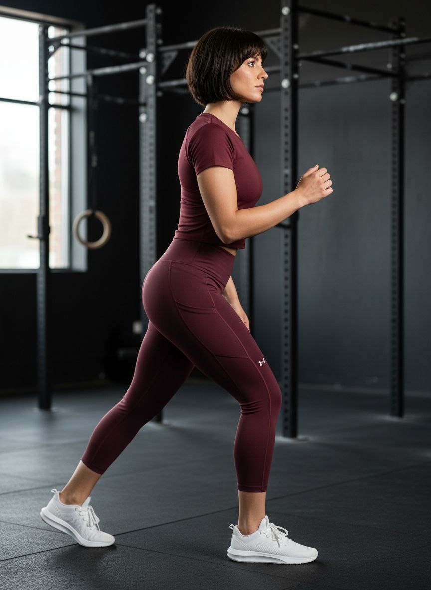 Under Armour Women's Movement Ankle Leggings in black with four-way stretch fabric, front view โ view 2a