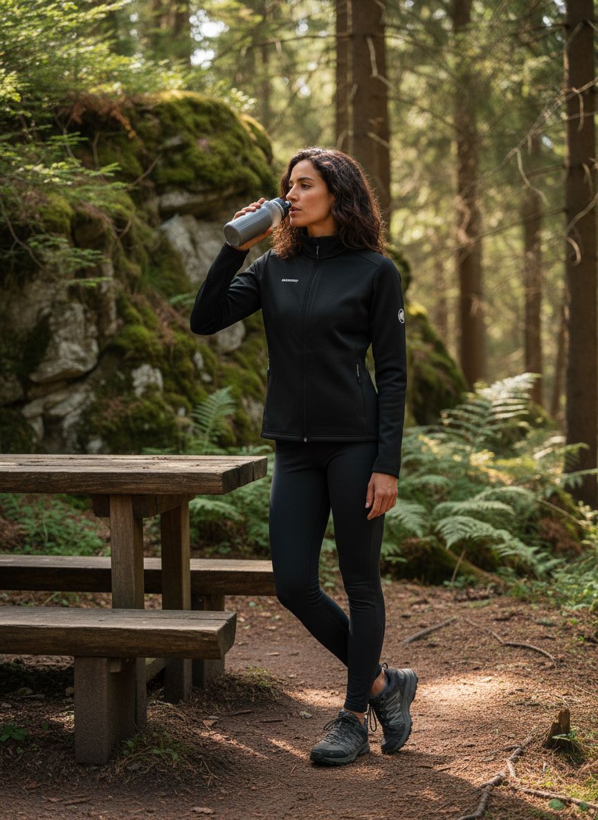 Women's fitted insulated midlayer jacket in [color] with four-way stretch, shown front and back views — view 2a