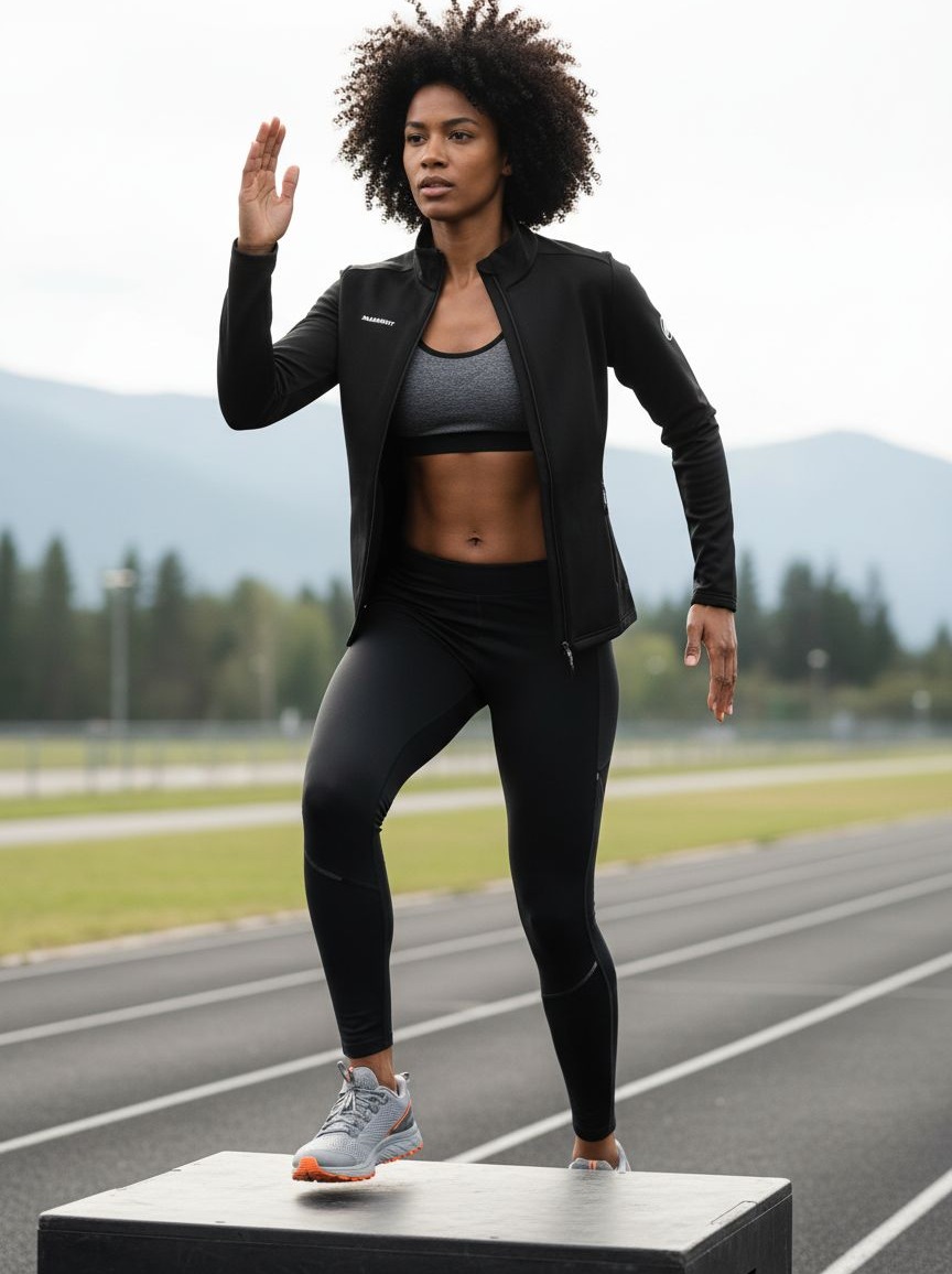 Women's fitted insulated midlayer jacket in [color] with four-way stretch, shown front and back views — view 2b
