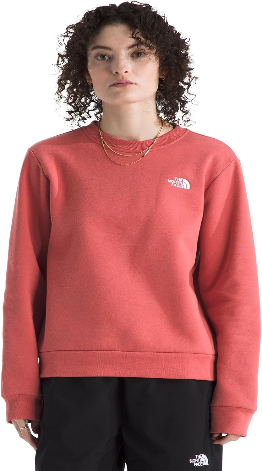 Black relaxed-fit crew hoodie in soft brushed fleece, perfect for athleisure styling — view 2