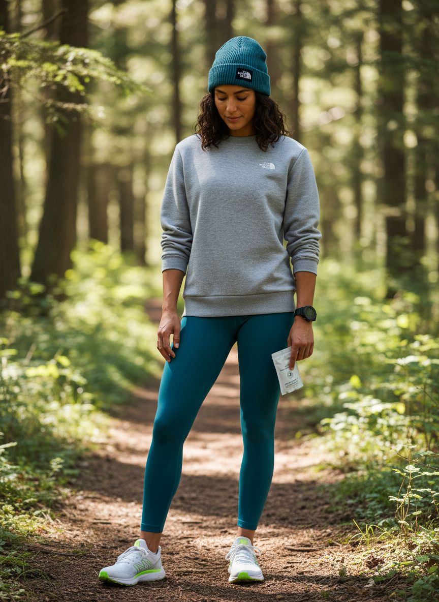 Black relaxed-fit crew hoodie in soft brushed fleece, perfect for athleisure styling — view 4b
