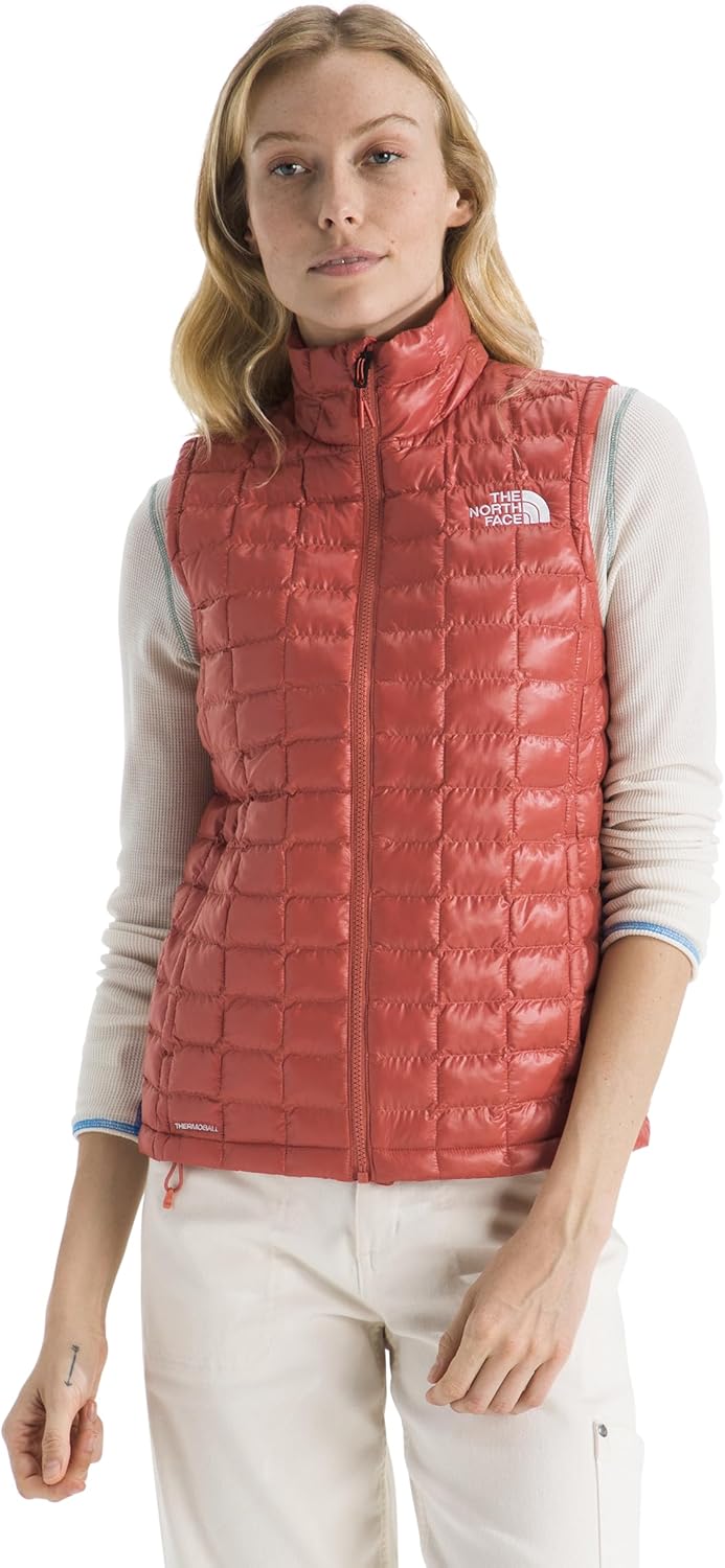 Lightweight Thermoball vest in {color} with synthetic insulation, front zip closure and fitted cut for outdoor layering — view 1