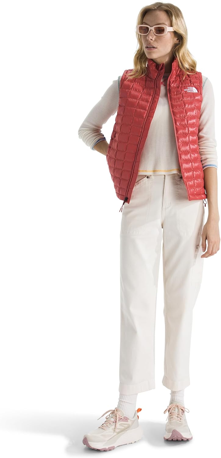 Lightweight Thermoball vest in {color} with synthetic insulation, front zip closure and fitted cut for outdoor layering — view 1