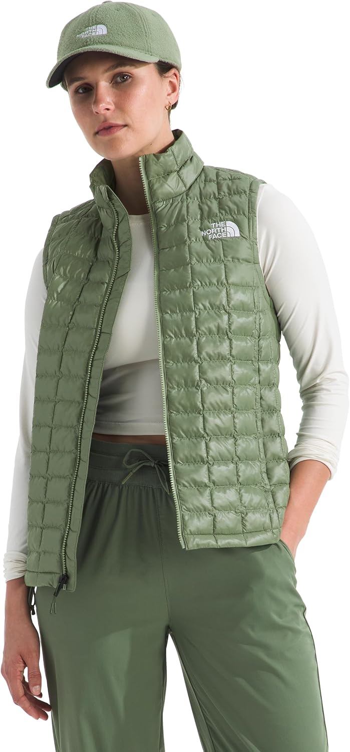 Lightweight Thermoball vest in {color} with synthetic insulation, front zip closure and fitted cut for outdoor layering — view 4