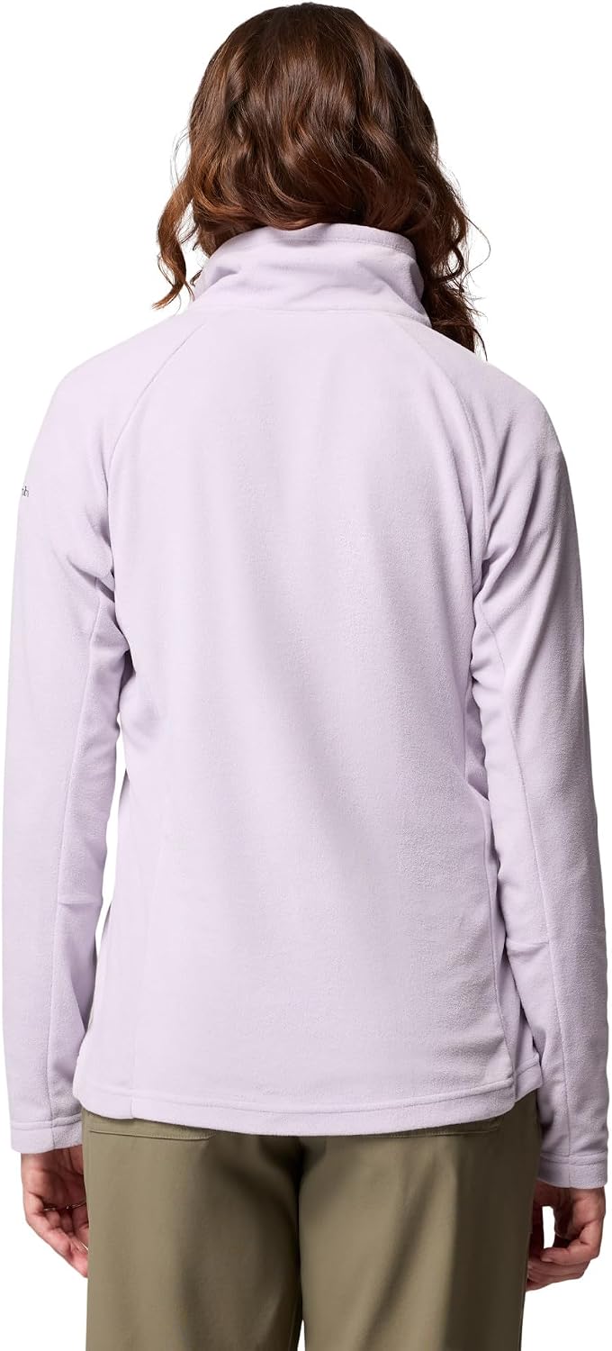 Columbia Glacial IV 1/2 Zip fleece jacket in black with moisture-wicking brushed fabric detail — side