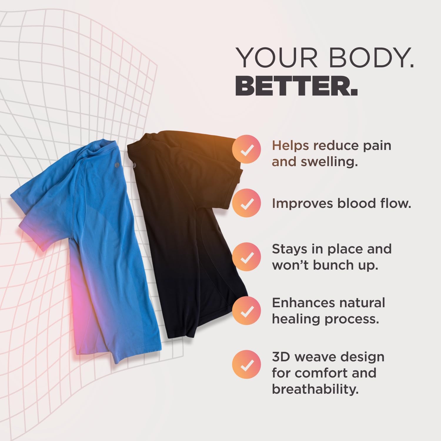 Black infrared athletic shirt with moisture-wicking fabric, fitted cut for running performance — view 3