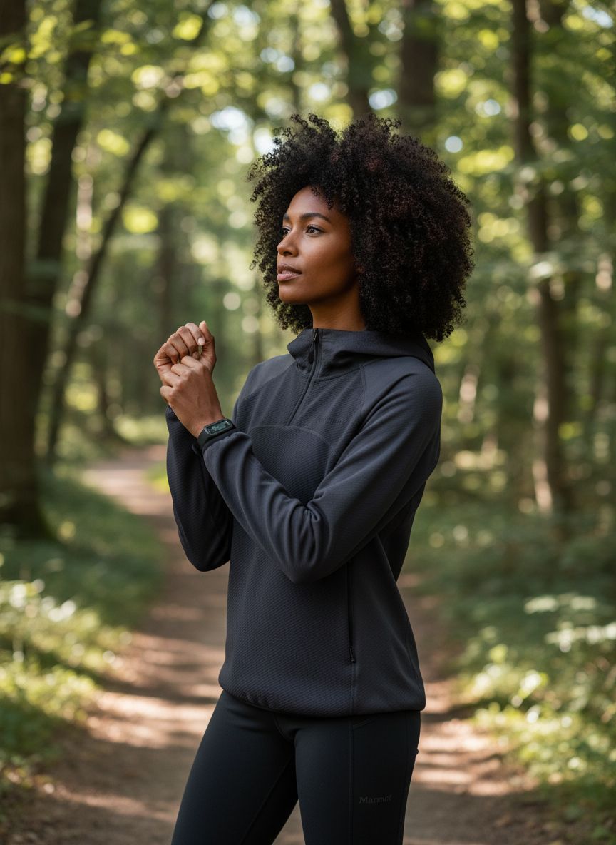 Marmot Rockbound fleece hoody in charcoal grey with weather-resistant brushed fabric, shown in relaxed fit — view 6a