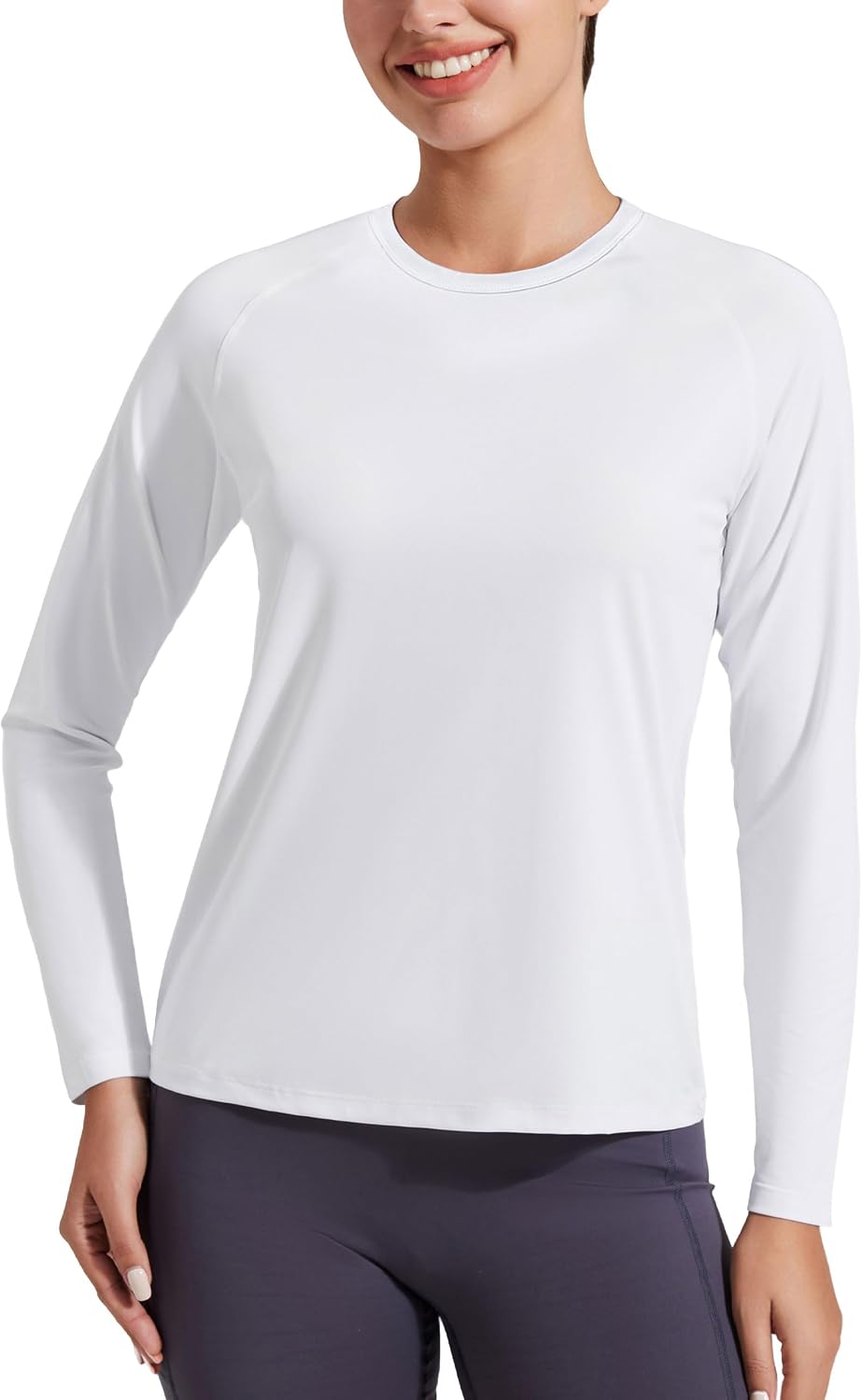 Fitted long sleeve sun shirt in {color} with UPF 50+ protection and quick-dry technology — view 3