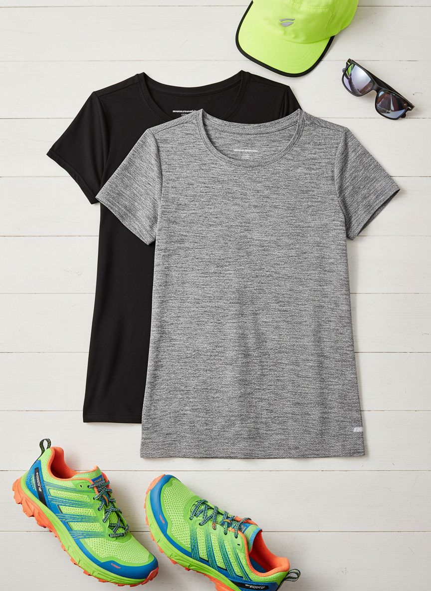 Fitted running tank top in {color} with four-way stretch and moisture-wicking fabric, front view — view 6b